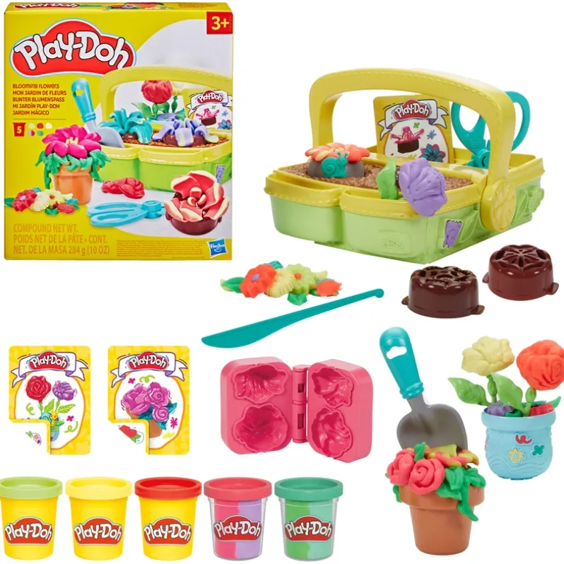 Play-Doh blooming flowers