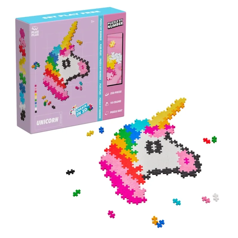 Plus-Plus Puzzle By Number Unicorn 250pcs