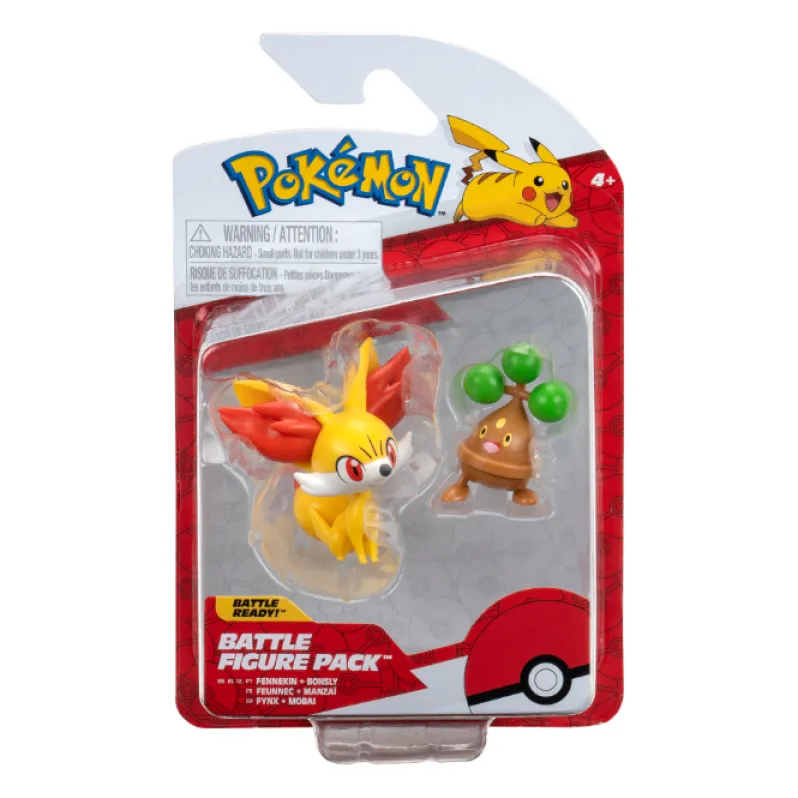 Pokémon Battle Figure 2-PAK Fennekin & Bonsly