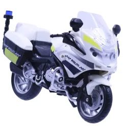 Politimotorcykel med lys og lyd 18 cm