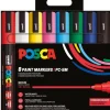 Posca Paintmarker Uni PC-5M 8P sæt basic colors