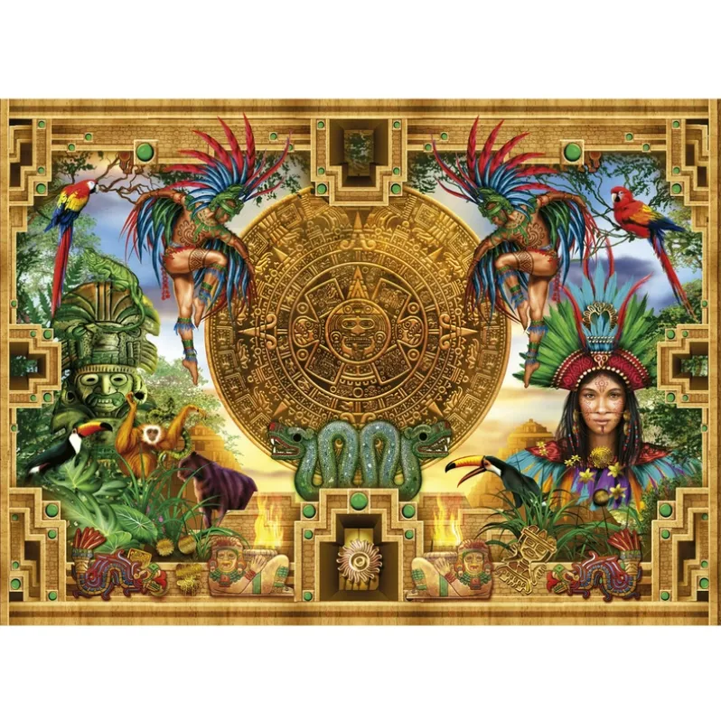 Puslespil Aztec Mayan Montage 2000 brikker