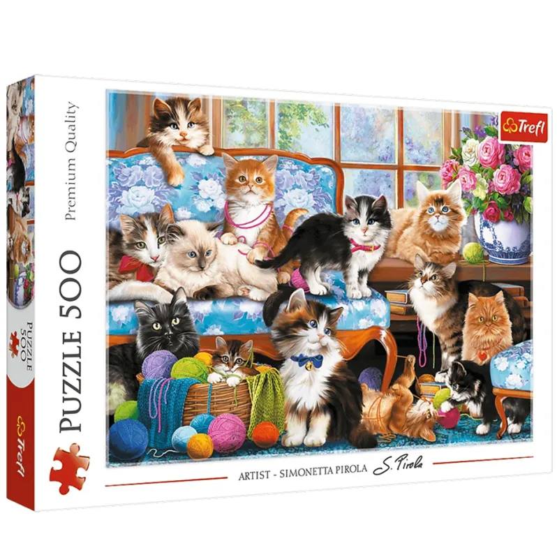 Puslespil Cat family 500 brikker