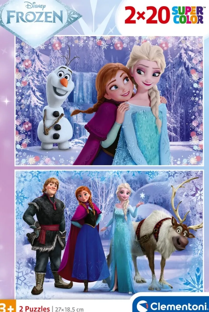 Puslespil Frozen 2x20 brikker