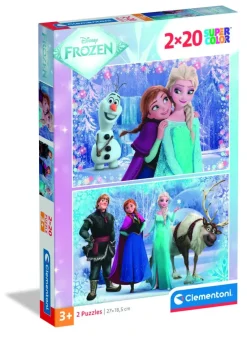 Puslespil Frozen 2x20 brikker