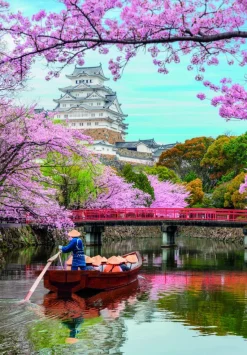 Puslespil Himeji Castle in Spring 1000 brikker