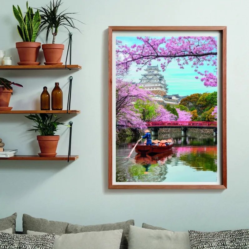 Puslespil Himeji Castle in Spring 1000 brikker