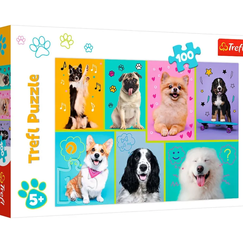 Puslespil In the world of dogs 100 brikker