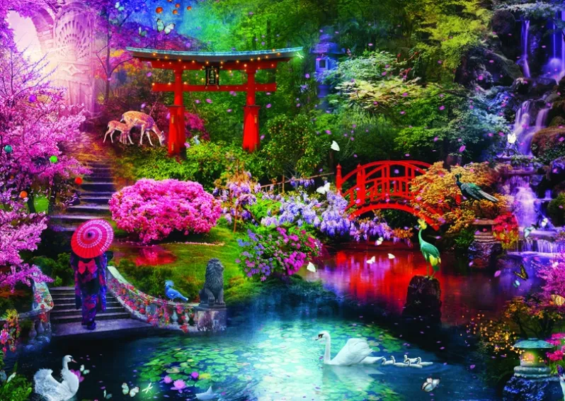 Puslespil Japanese Garden 3000 brikker