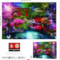 Puslespil Japanese Garden 3000 brikker