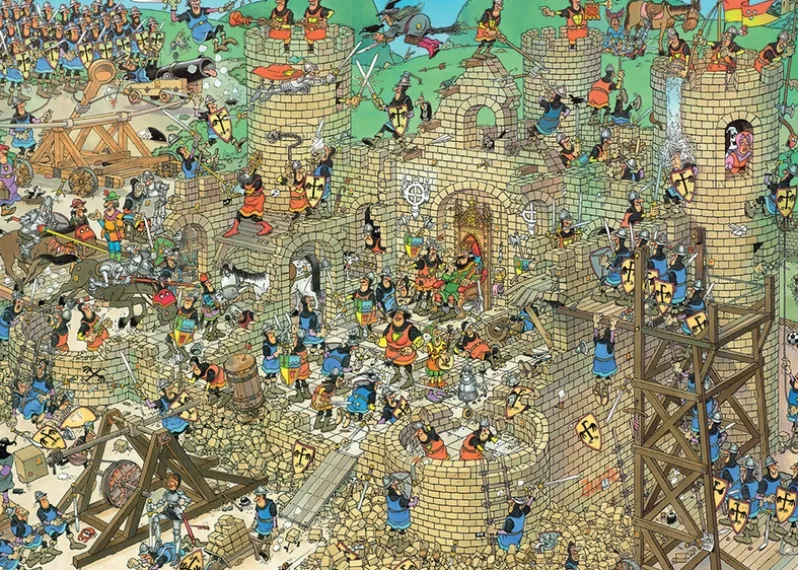 PUSLESPIL JVH CASTLE CONFLICT 1000 BRIKKER