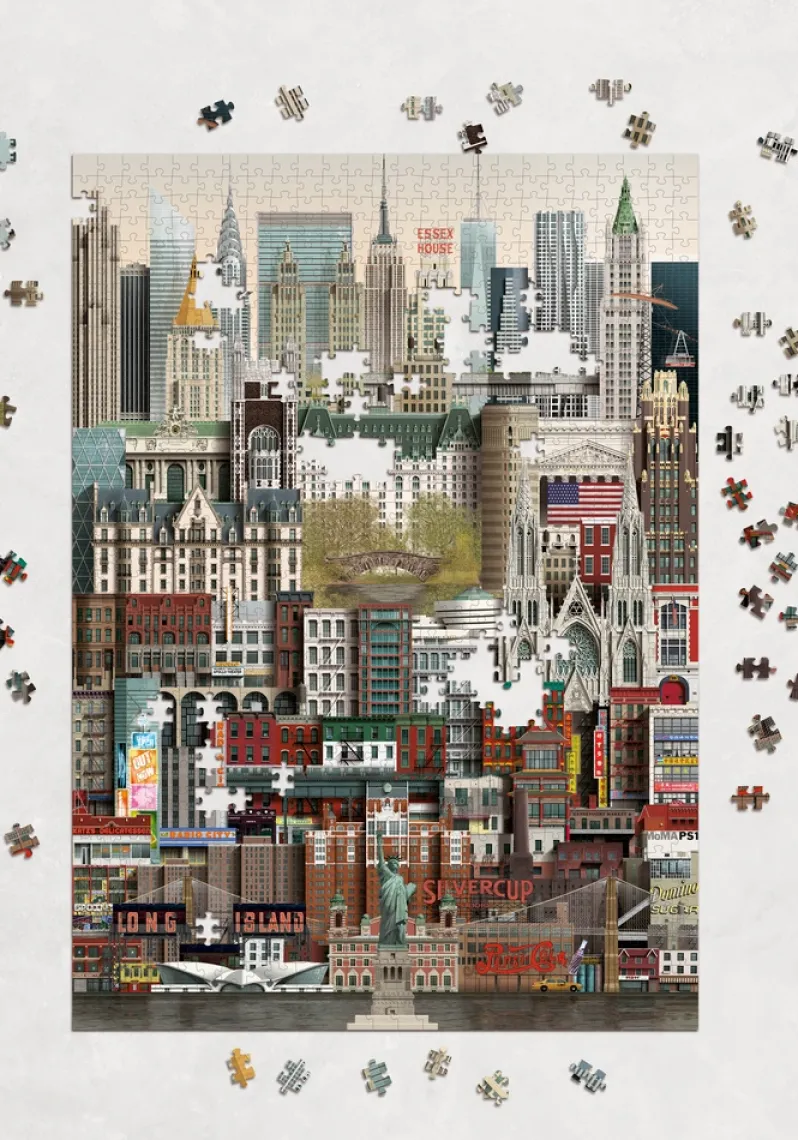 Puslespil new york 1000 brikker
