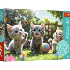 Puslespil Three kittens 60 brikker