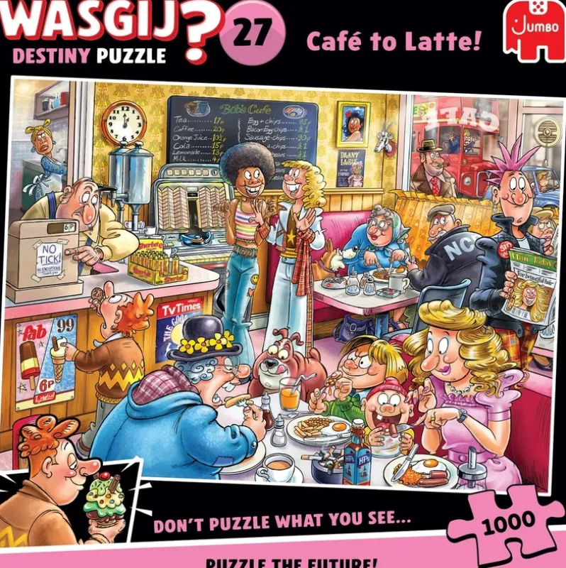 Puslespil Wasgij Destiny 27 Café to Latte! 1000 brikker