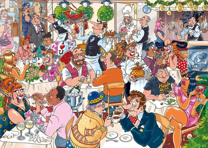 Puslespil Wasgij Mystery 26 date night! 1000 brikker