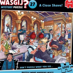 Puslespil Wasgij Mystery 27 A Close Shave 1000 brikker