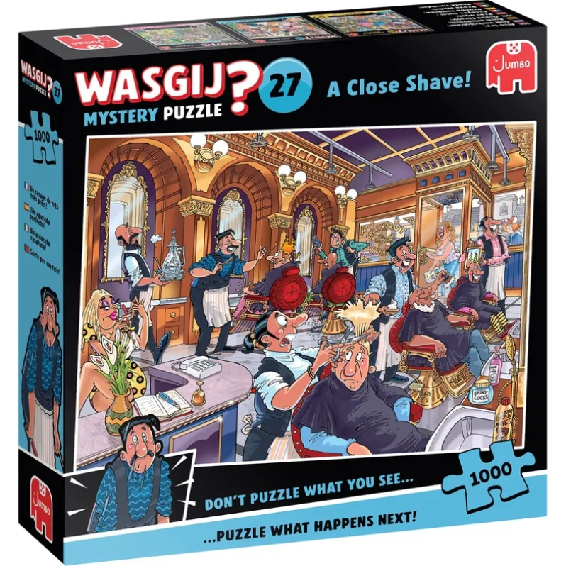 Puslespil Wasgij Mystery 27 A Close Shave 1000 brikker