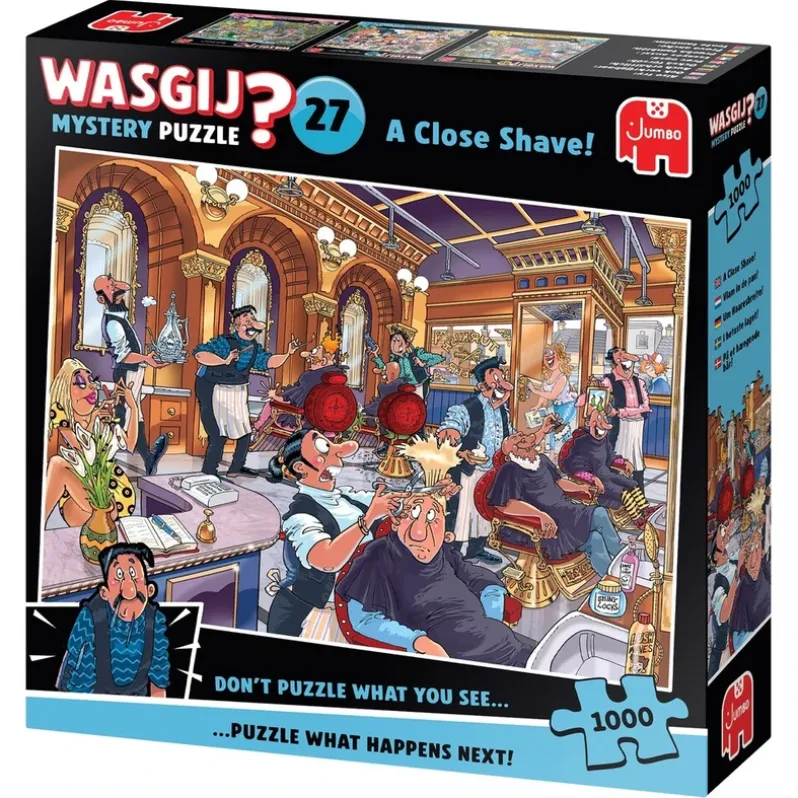 Puslespil Wasgij Mystery 27 A Close Shave 1000 brikker
