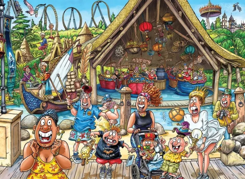 Puslespil Wasgij Original Efteling World of Sindbad! 1000 brikker
