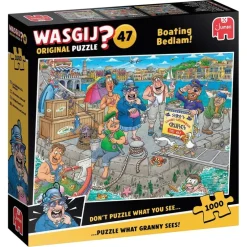 Puslespil Wasgij Original 47 Boating Bedlam! 1000 brikker