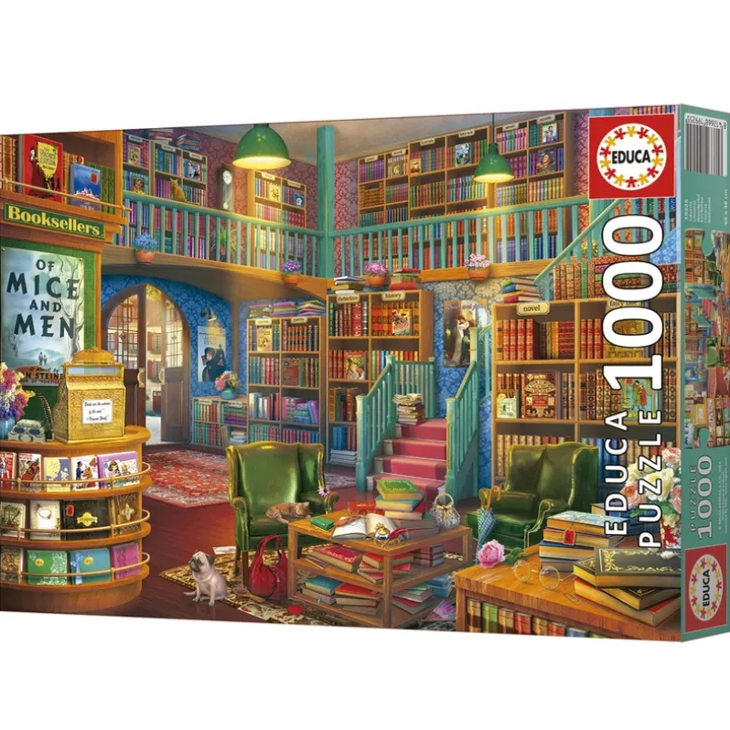 Puslespil wonderful bookshop 1000 brikker