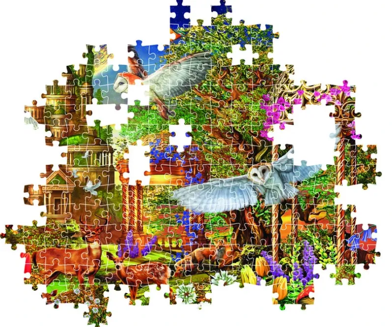 Puslespil Woodland fantasy garden 1500 brikker