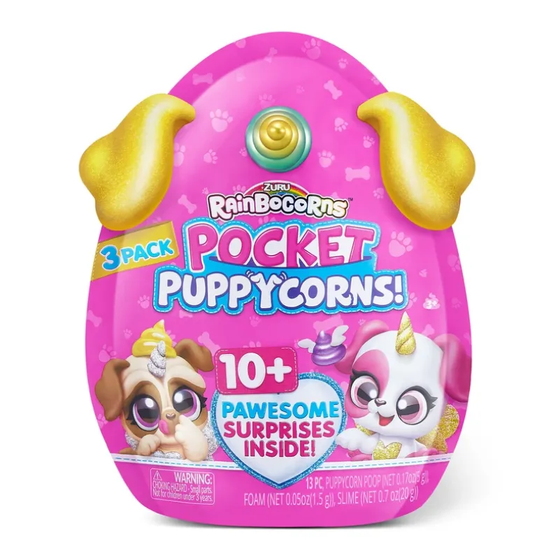 Rainbocorns Pocket Puppycorn 3-pak