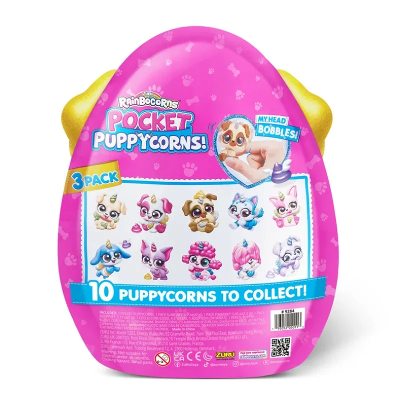 Rainbocorns Pocket Puppycorn 3-pak