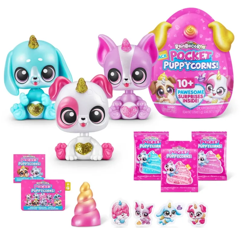 Rainbocorns Pocket Puppycorn 3-pak