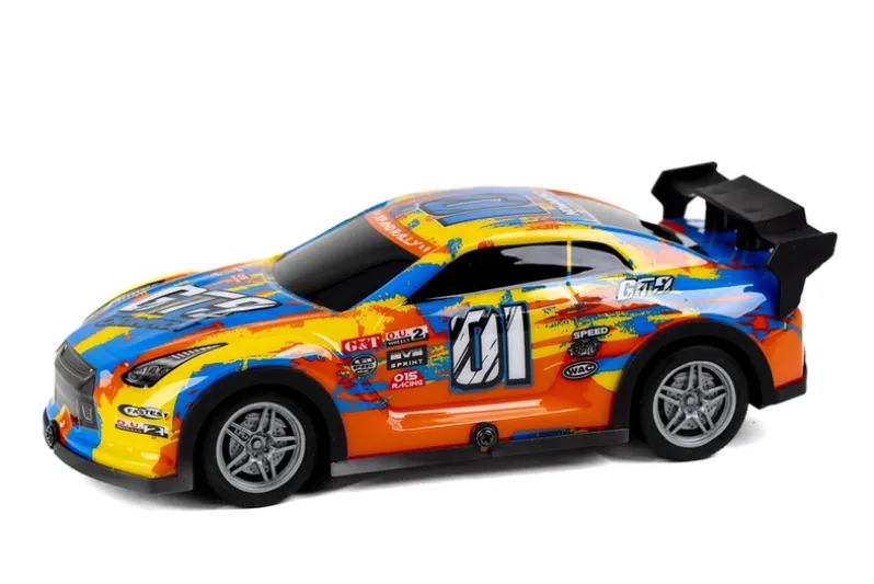 RC CHAMPION GT9 MED LYS GUL/BLÅ