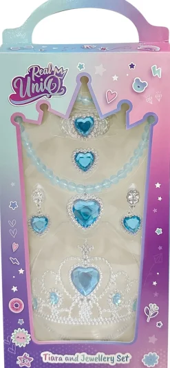 Real UniQ smykkesæt med tiara ass