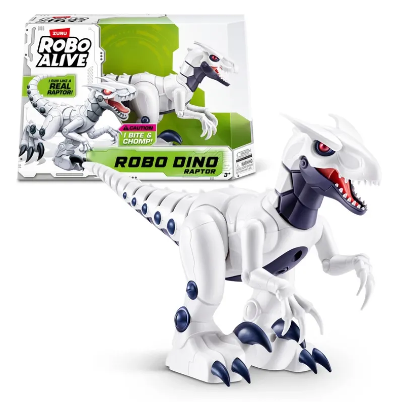 Robo Alive Raptor dino hvid