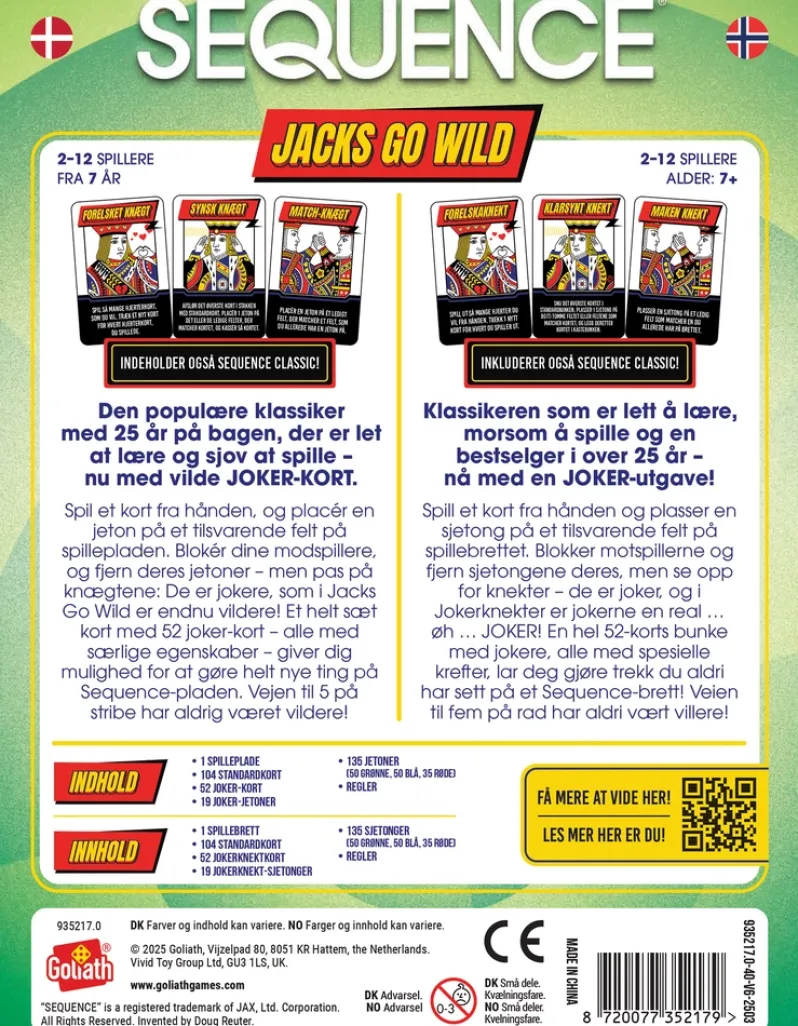 Sequence Jacks Go Wild