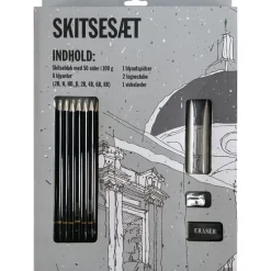 Skitsesæt blok 50 sider, 100g papir