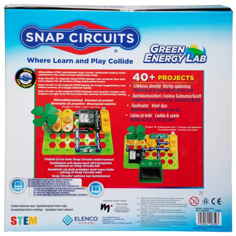 SNAP CIRCUITS GREEN ENERGY LAB SÆT