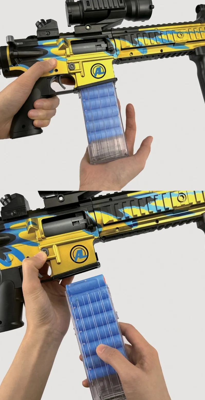 Sniper riffel med kikkert 74 cm