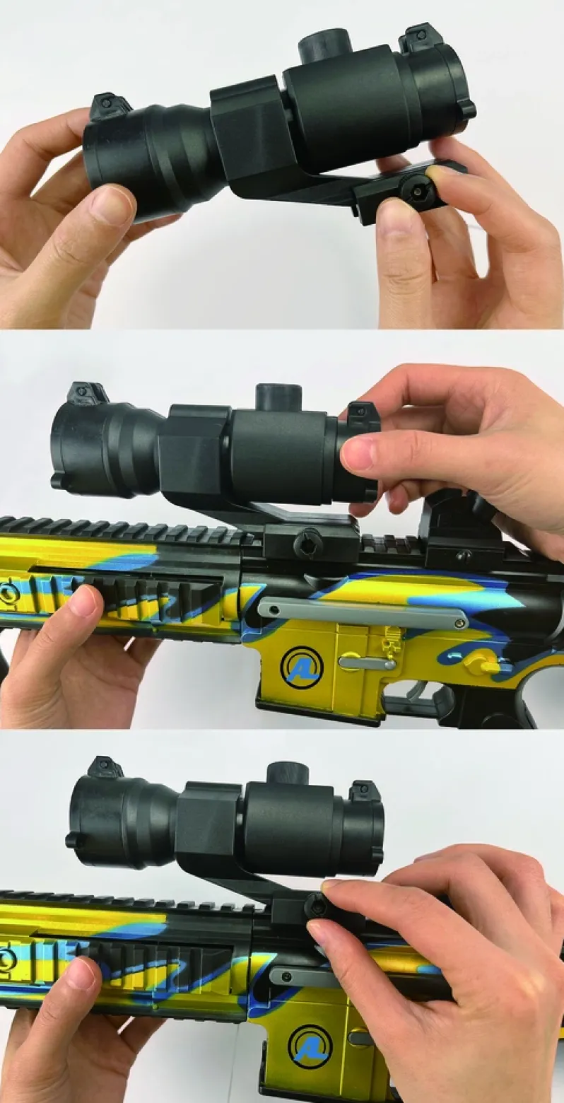 Sniper riffel med kikkert 74 cm