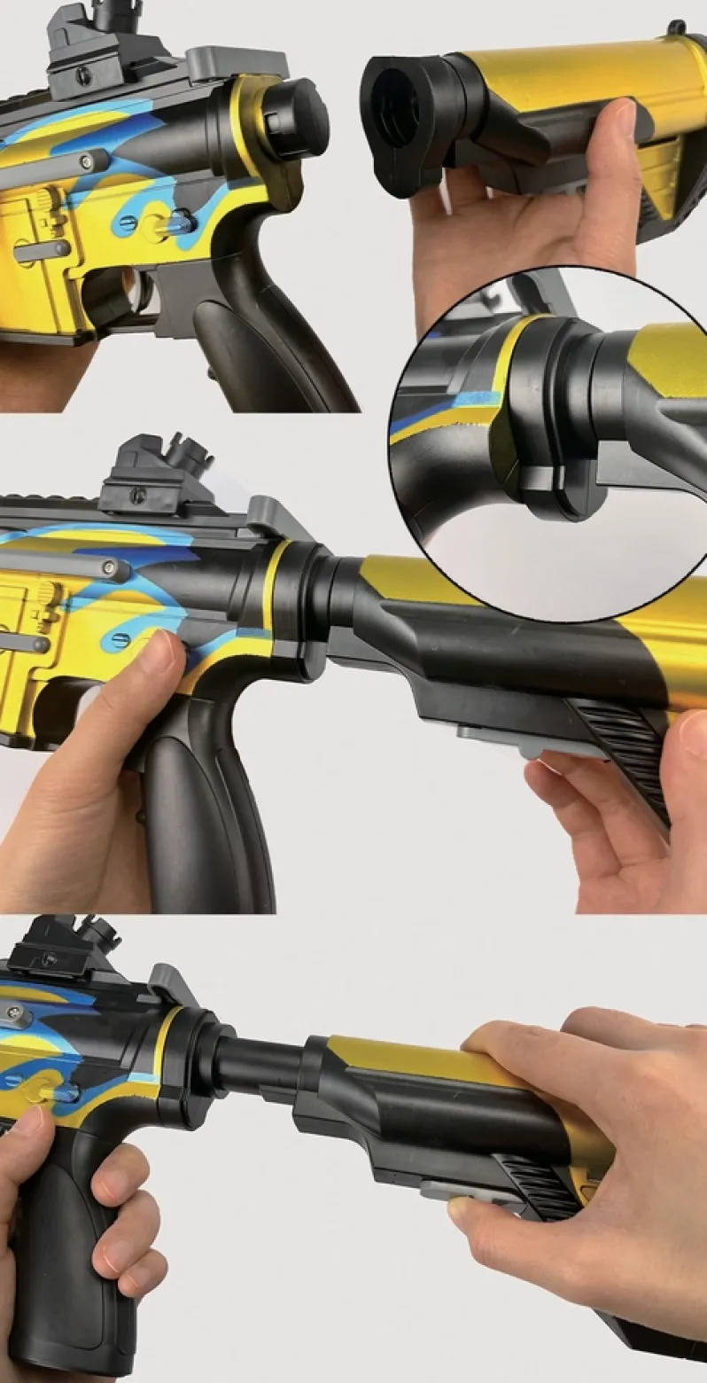 Sniper riffel med kikkert 74 cm