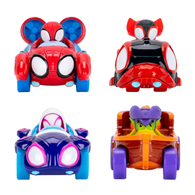 SPIDEY AMAZING METALS CAR 4 pak