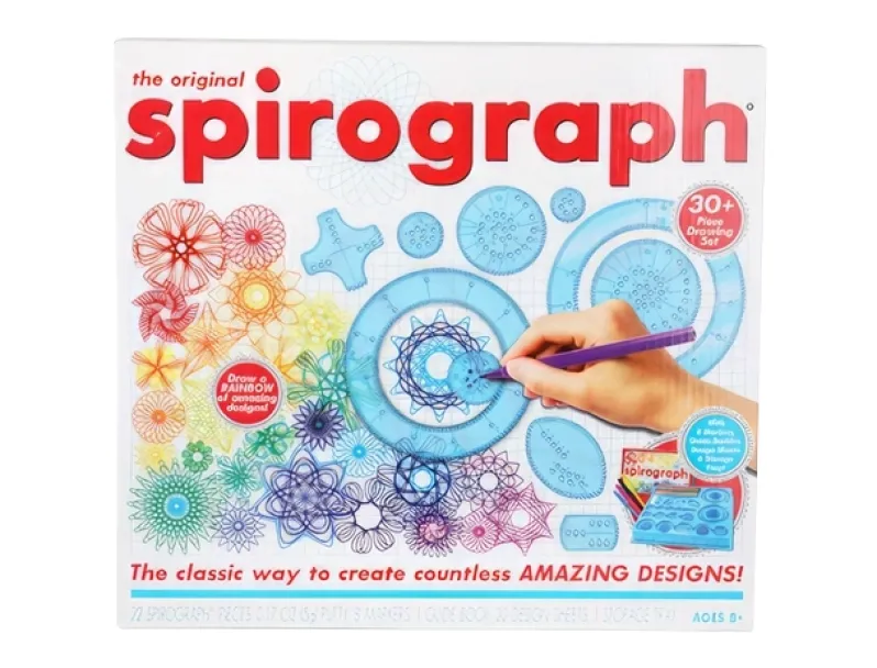 Spirograph set with markers