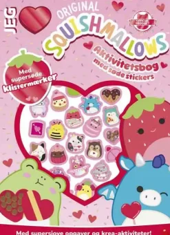 Squishmallows aktivitetsbog 2 med søde stickers