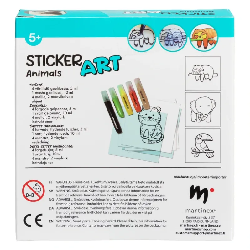 Sticker Art vinduesklistermærker ass