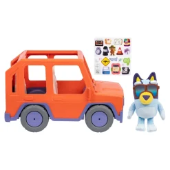 Stor Bluey Bamse og 4WD bil