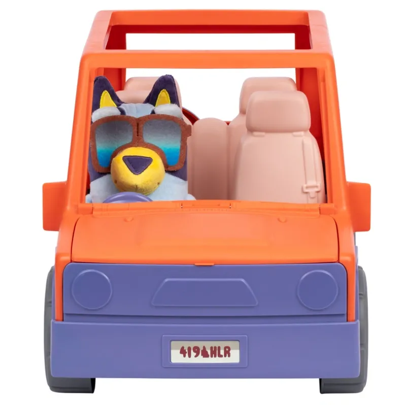 Stor Bluey Bamse og 4WD bil