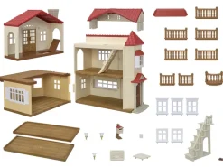 Sylvanian Families Byhus med Lys - med hemmeligt loftsrum