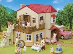 Sylvanian Families Byhus med Lys - med hemmeligt loftsrum