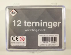Terninger 12 stk. i æske