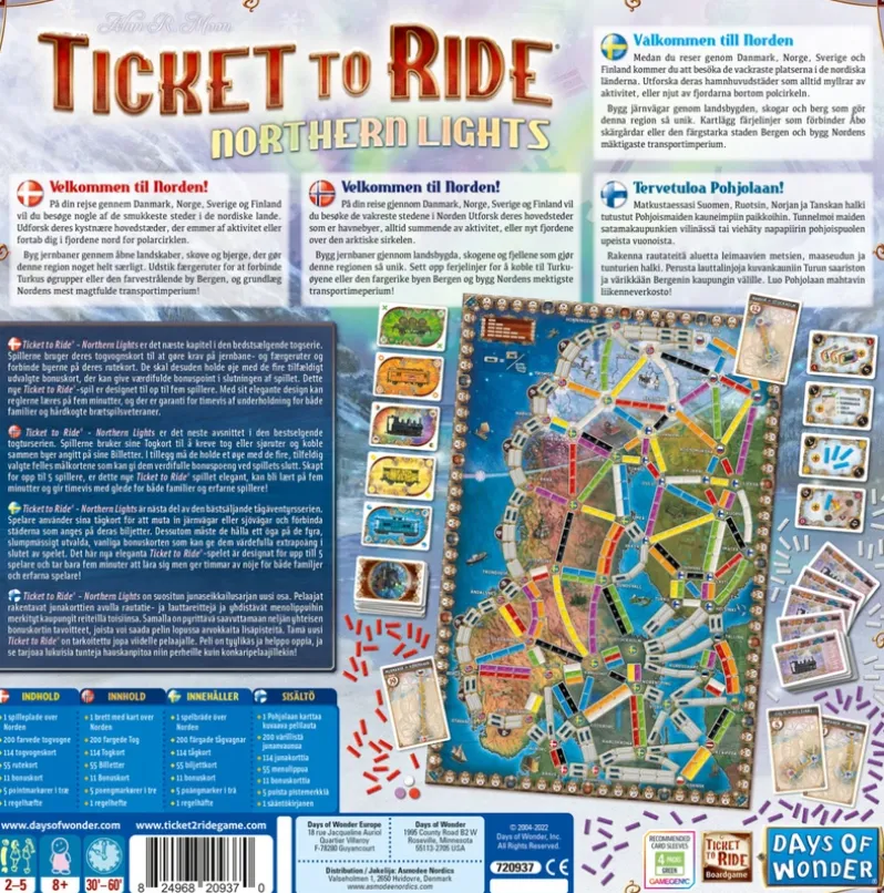 Ticket to Ride Northern Lights Nordic