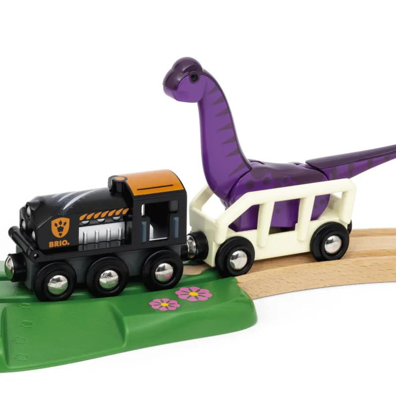 Togbanesæt med dinosaurer