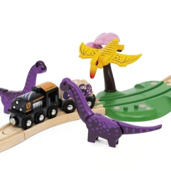 Togbanesæt med dinosaurer